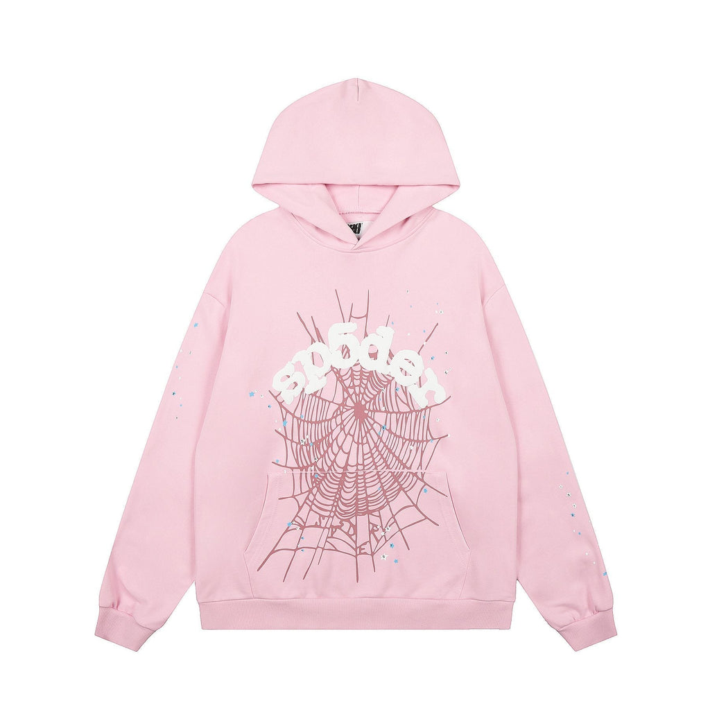 Sp5der Spiderweb Graphic Pullover Hoodie — hero