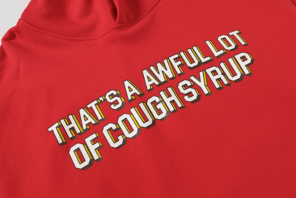 THAT'S A AWFUL LOT OF COUGH SYRUP Angel Tears Graphic Hoodie — detail